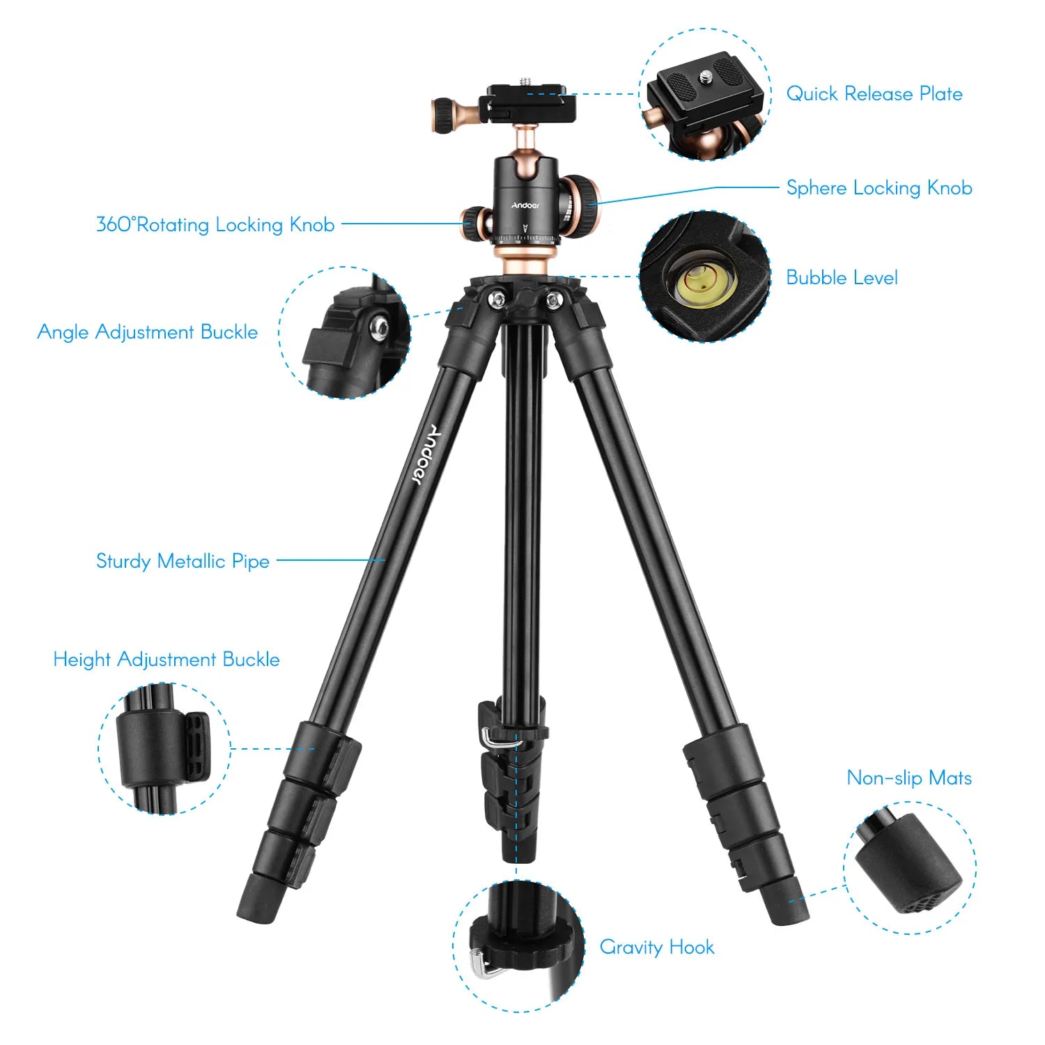 Pro Tripod with Panoramic Ball Head