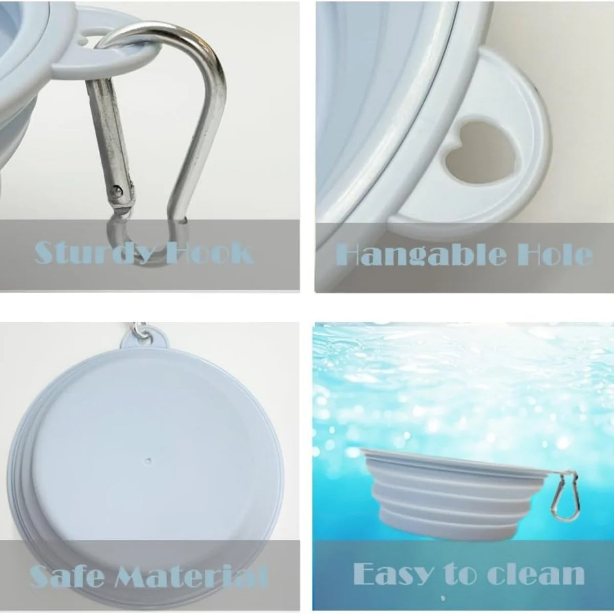 Small Collapsible Travel Dog Bowl